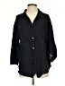 Kona Sol Houndstooth Black 3/4 Sleeve Button-Down Shirt Size S - photo 1