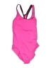 Nike Color Block Pink One Piece Swimsuit Size M - photo 1