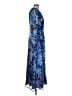 Boston Proper Paisley Blue Cocktail Dress Size 10 - photo 4