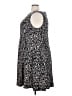 Connected Apparel Graphic Black Casual Dress Size 24 - photo 5