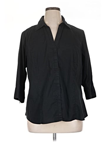 Riders by Lee 3/4 Sleeve Button-Down Shirt (view 1)