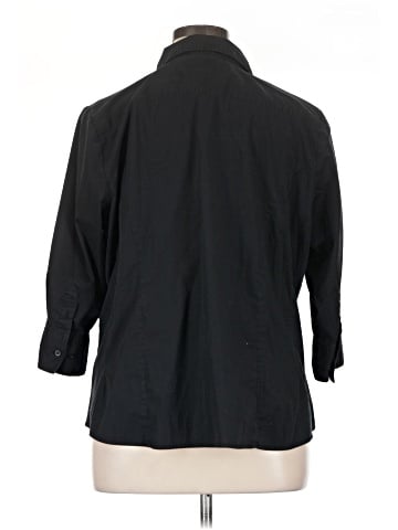 Riders by Lee 3/4 Sleeve Button-Down Shirt (view 2)