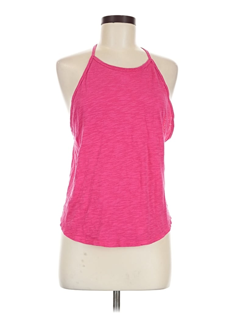 Pre-owned Prana Tank Top Pink Halter Neckline Tops