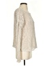 Roxy 100% Cotton Metallic Ivory Pullover Sweater Size S - photo 4