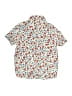 Crewcuts 100% Cotton Floral Ivory Short Sleeve Button-Down Shirt Size 5 - photo 1