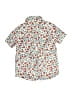 Crewcuts 100% Cotton Floral Ivory Short Sleeve Button-Down Shirt Size 5 - photo 2