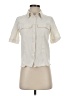 FRAME Ivory Short Sleeve Blouse Size S - photo 1