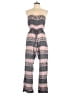 Staring at Stars 100% Rayon Chevron-herringbone Pink Jumpsuit Size M - photo 1