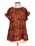 Emily Wonder Orange Short Sleeve Blouse Size S - photo 1