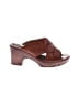 B.O.C 100% Leather Brown Mule/Clog Size 11 - photo 1