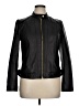 Cole Haan 100% Polyester Black Leather Jacket Size XL - photo 1