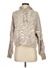 Sweaty Betty 100% Polyester Animal Print Tan Pullover Sweater Size S - photo 1