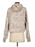 Sweaty Betty 100% Polyester Animal Print Tan Pullover Sweater Size S - photo 2