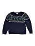 Hanna Andersson 100% Cotton Hearts Blue Pullover Sweater Size 4 - photo 1