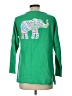 Crown & Ivy 100% Cotton Green Pullover Sweater Size L - photo 2