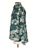 Elan 100% Polyester Floral Teal Long Sleeve Blouse Size S - photo 5