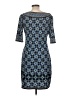 Max Studio Print Blue Casual Dress Size L - photo 2