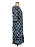 Max Studio Print Blue Casual Dress Size L - photo 4
