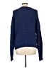 Gap 100% Cotton Solid Blue Pullover Sweater Size L - photo 2