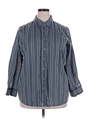 Roaman's Long Sleeve Button-Down Shirt (view 1)