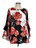 Alfani 100% Polyester Black 3/4 Sleeve Blouse Size 1X - photo 1