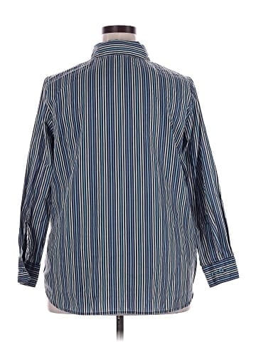 Roaman's Long Sleeve Button-Down Shirt (view 2)