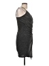 Bailey Blue Metallic Silver Cocktail Dress Size L - photo 4