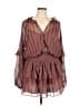Lulus 100% Polyester Brown Casual Dress Size XL (estimated) - photo 1
