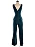 Crystal Sky Solid Teal Jumpsuit Size S - photo 2