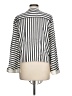 Halogen 100% Polyester Stripes Ivory Long Sleeve Blouse Size L - photo 2