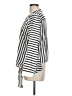Halogen 100% Polyester Stripes Ivory Long Sleeve Blouse Size L - photo 5
