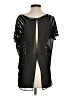 Express 100% Rayon Black Short Sleeve Top Size S - photo 2