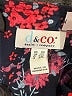 D&Co. Floral Black Long Sleeve Blouse Size 2X - photo 7