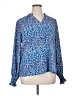 Assorted Brands 100% Polyester Blue Long Sleeve Blouse Size XL - photo 1
