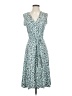 Leota Print Teal Casual Dress Size S - photo 1