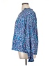 Assorted Brands 100% Polyester Blue Long Sleeve Blouse Size XL - photo 5