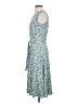 Leota Print Teal Casual Dress Size S - photo 5
