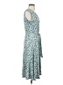 Leota Print Teal Casual Dress Size S - photo 4