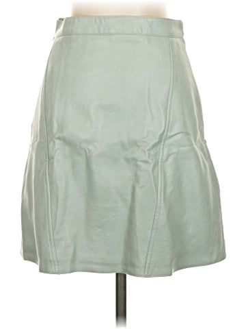 Zara Basic Faux Leather Skirt (view 2)