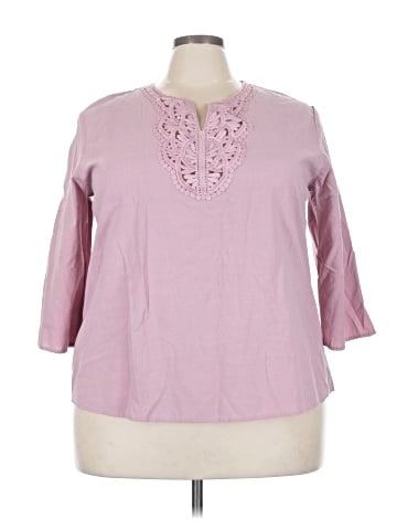 Balance Collection 3/4 Sleeve Blouse (view 1)
