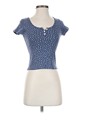 Brandy Melville Short Sleeve Henley (view 1)