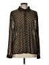 CAbi Tweed Gold Long Sleeve Blouse Size L - photo 1