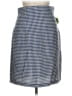 Contrived Clash Checkered-gingham Blue Casual Skirt Size 13 - photo 1