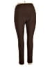 Maze Collection Solid Brown Active Pants Size 1X - photo 2