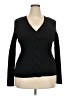 INC International Concepts Black Long Sleeve Top Size XXL - photo 1