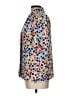 Impressions 100% Polyester Polka Dots Silver White Short Sleeve Blouse Size 12 - photo 5