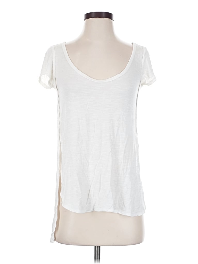 Pre-owned La Hearts Short Sleeve Top White Scoop Neck Tops