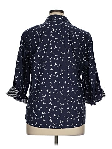 Foxcroft 3/4 Sleeve Button-Down Shirt (view 2)