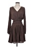 Nine West 100% Polyester Solid Brown Cocktail Dress Size S - photo 1