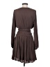 Nine West 100% Polyester Solid Brown Cocktail Dress Size S - photo 2